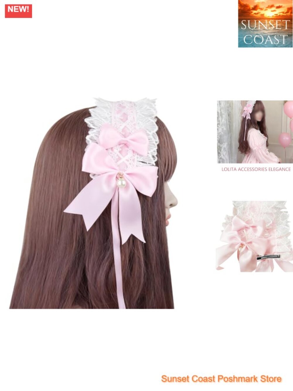 Lolita Lace Bow Headband Cosplay Cosplay Party Costume Accessory